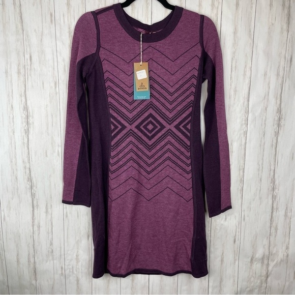 prAna Delia Dress Sangria NWT XS - Picture 3 of 9